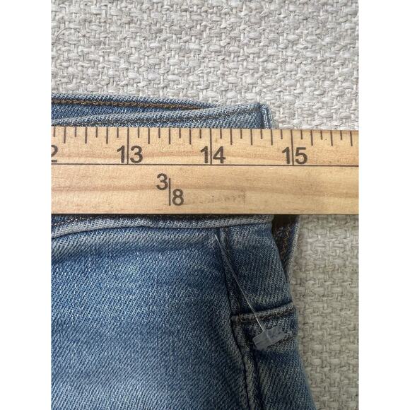 Madewell Jeans Women 28 Blue Perfect Vintage Straight in Danby Wash Knee-Rip Ed - Picture 7 of 15